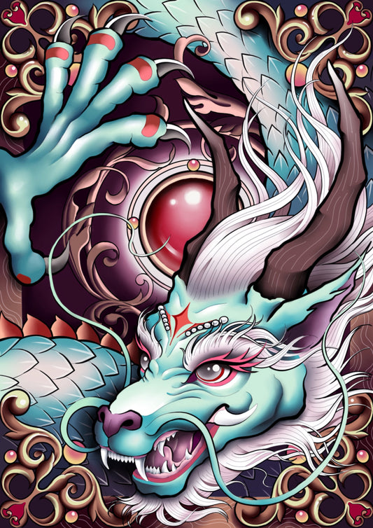 Year of the Dragon limited edition prints produced by trendy tattoo artists