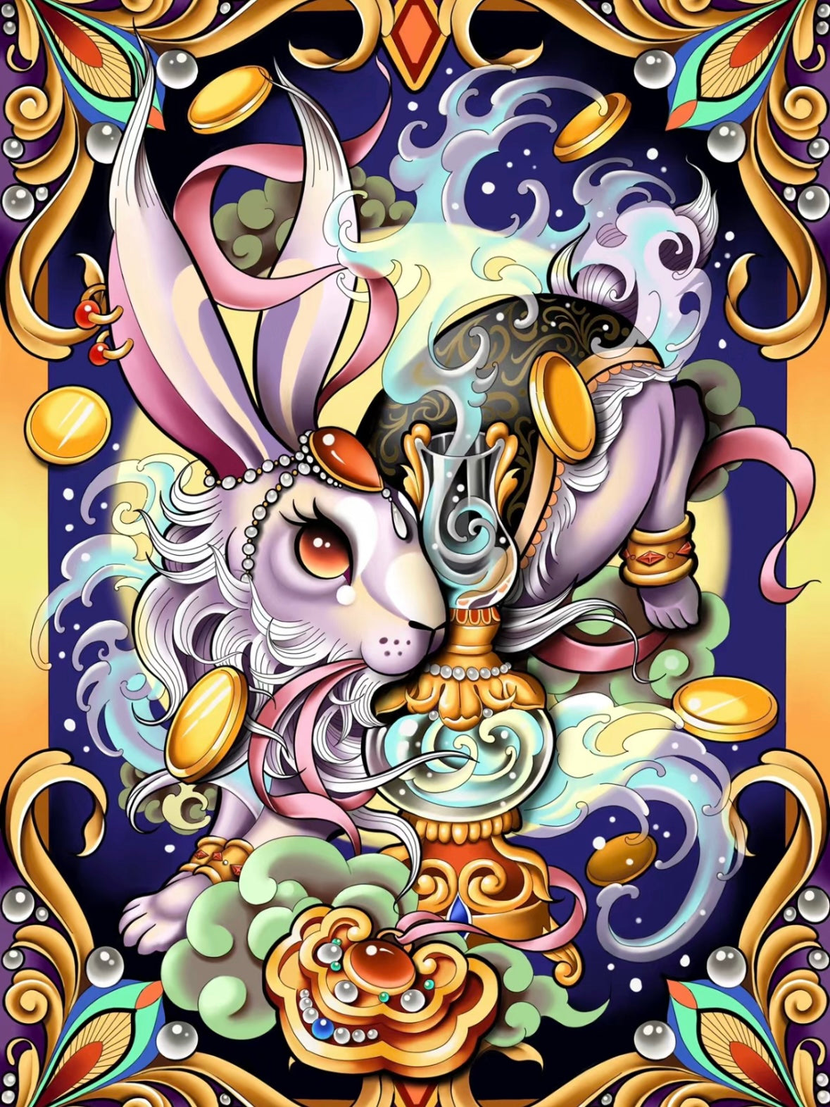 Year of the Rabbit limited edition prints produced by trendy tattoo artists